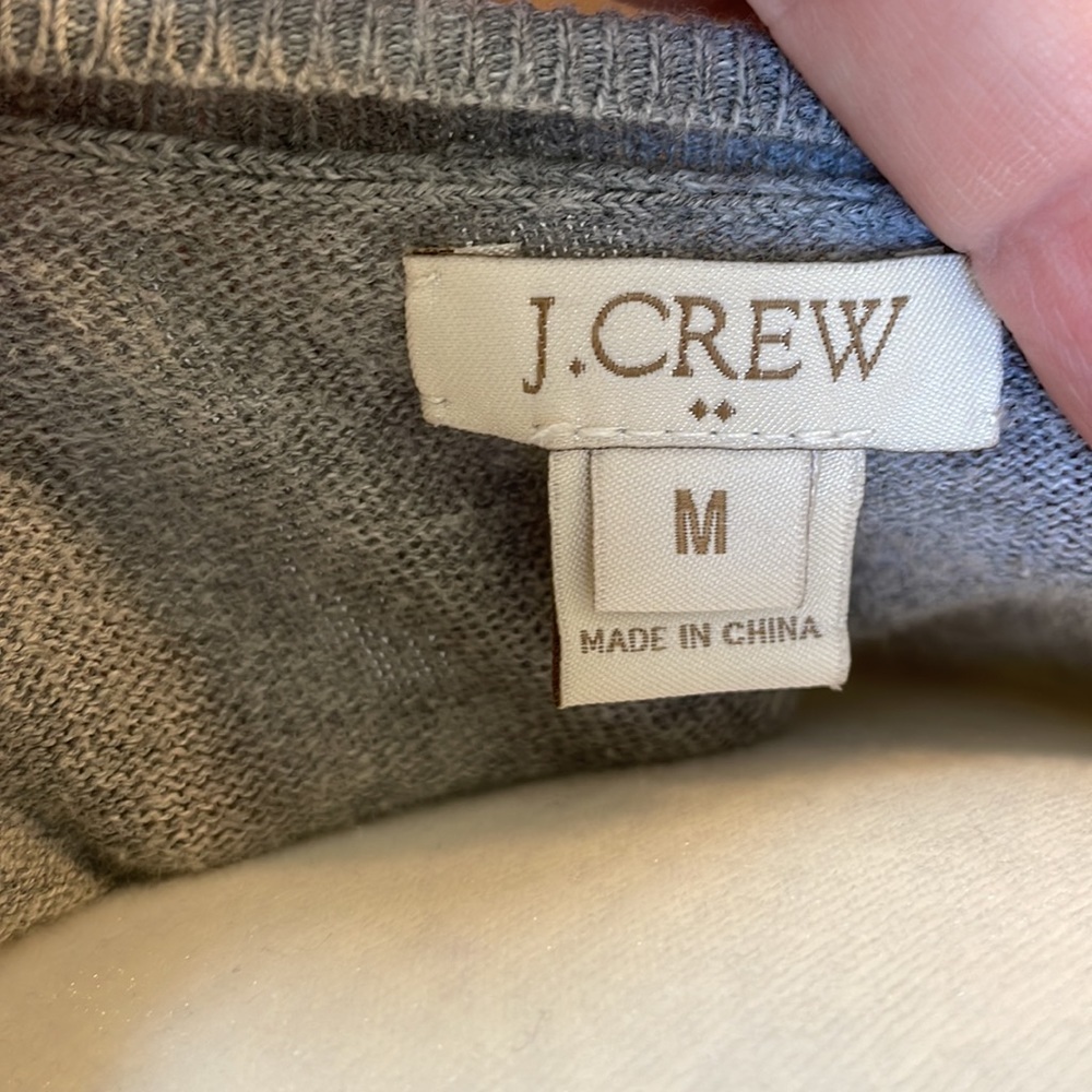 J. Crew nautical sweater cardigan with anchor print M - Picture 4 of 6